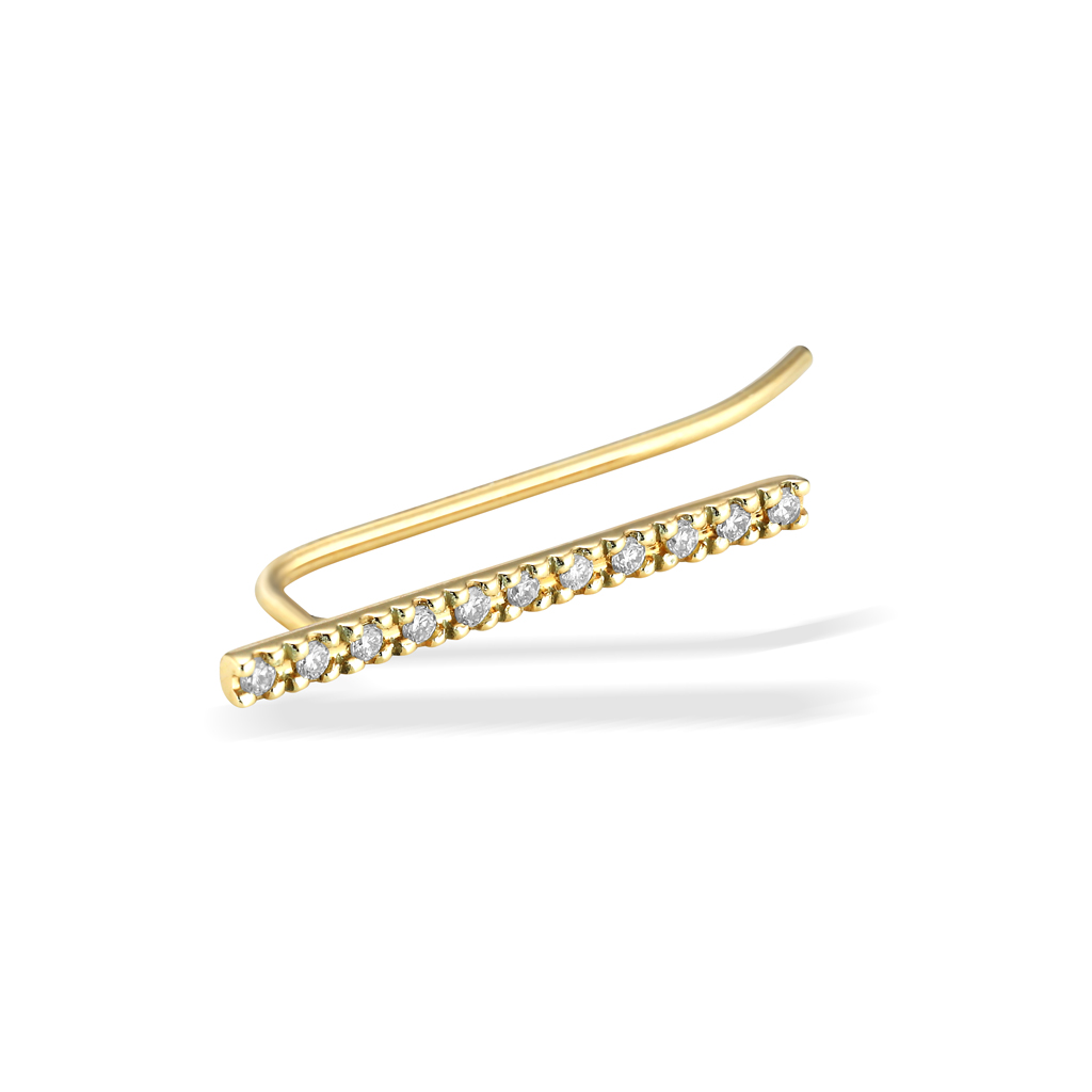 ピアスDIAMOND EAR CLIMBER PIERCED EARRING(2JP0890)｜スター