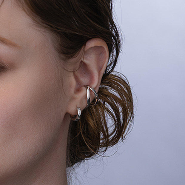 WATER GREEN EAR CUFF(2SE0793)SV925 イヤーカフ｜スター