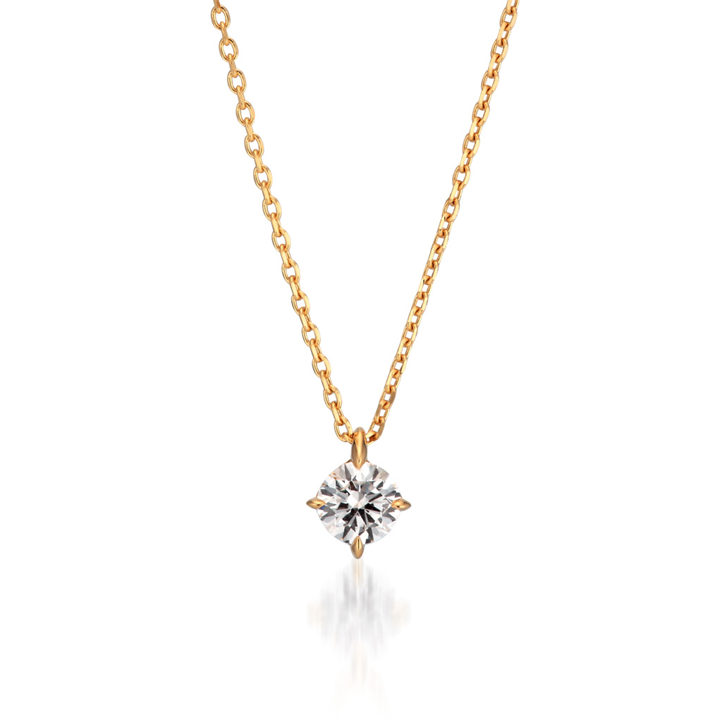 ネックレスCROSSING STAR SETTING DIAMOND NECKLACE 0.20ct(1ZN0935