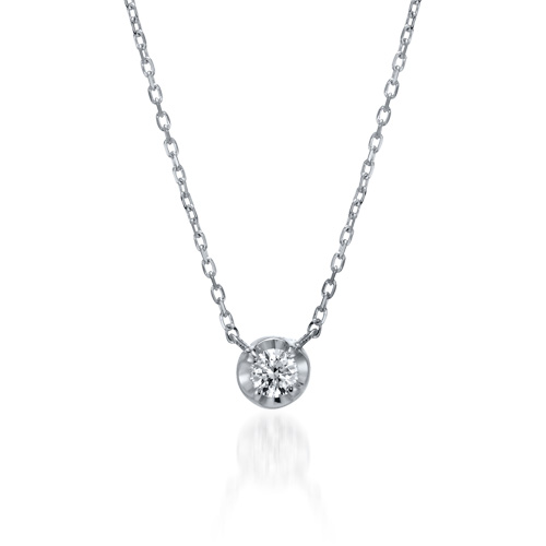 DIAMOND GIRL'S SMILE NECKLACE(2ZN7005)STAR JEWELRY GIRL (スター 
