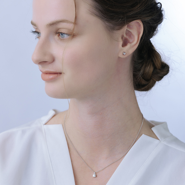 ASTERISK silver925 ストーン　ピアス　両耳 DIAMOND ASTERISK PIERCED EARRINGS(SQUARE)(2SP0914)SV925 ピアス