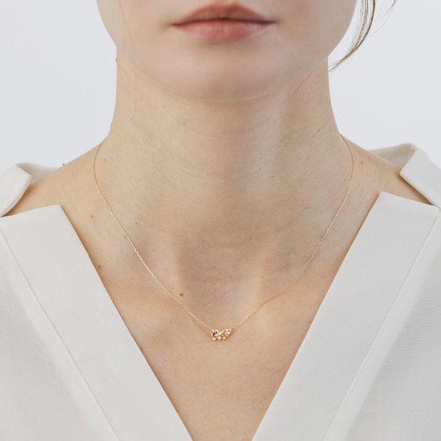 BLOOMING STAR NECKLACE (K10)(2JN1182)K10 ネックレス｜スター