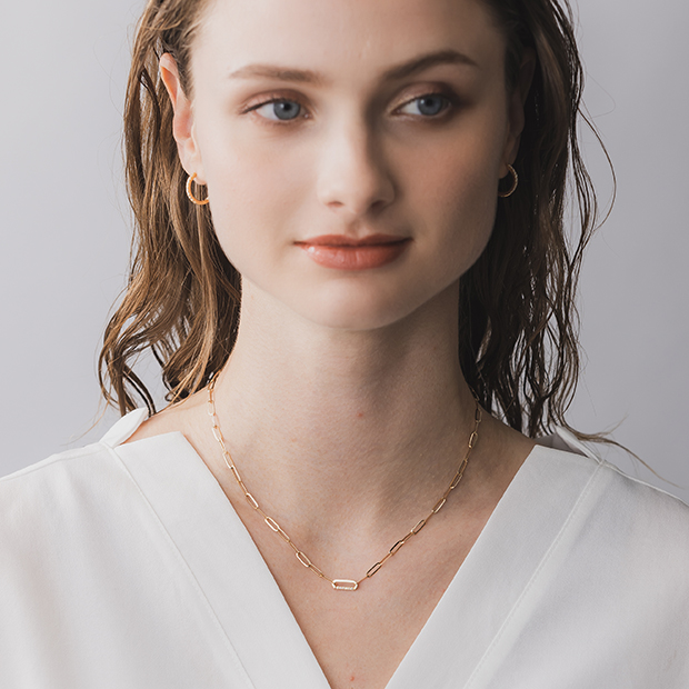 DIAMOND LINK CHAIN NECKLACE(2JN1024)K10 ネックレス｜スター