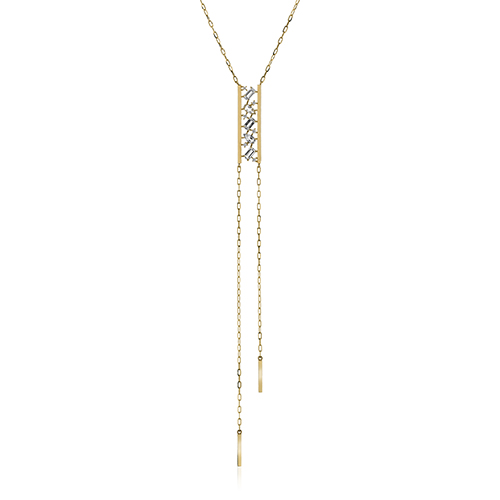 GLIMMER CLUSTER LONG NECKLACE(2JN1215)K10 ネックレス｜スター