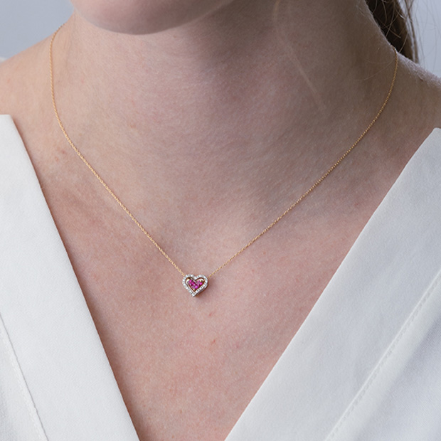 DIAMOND HEART FRAME CHARM(2XC0126)Pt950 チャーム|スタージュエリー DIAMOND HEART FRAME CHARM(2XC0126)Pt950 チャーム|スタージュエリー