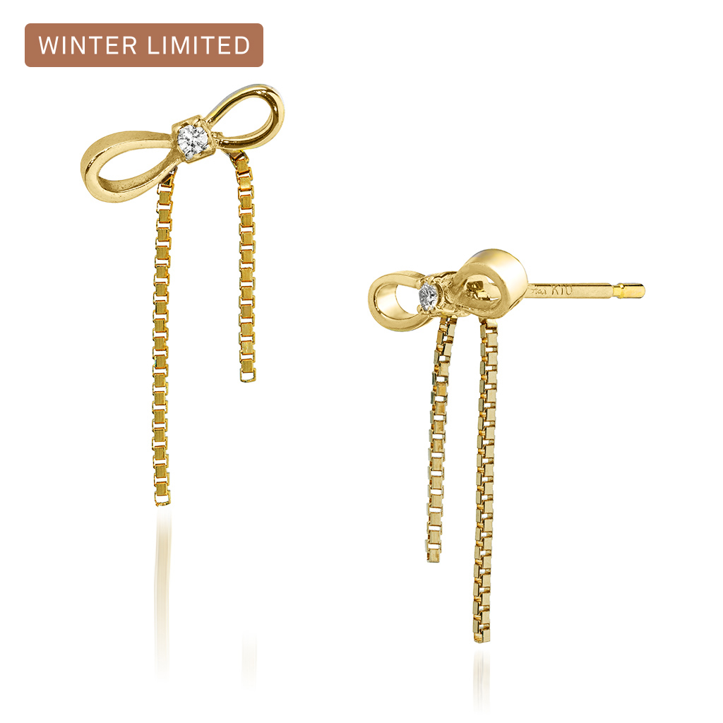 K10 ピアス【Winter限定】INFINITY BOW