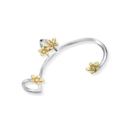 STAR JEWELRY ✨k10飛行機モチーフ 両耳ギャランティカード有 BLOOMING STAR EAR CUFF (2JE0212)K10 ピアス/イヤーカフ｜スター