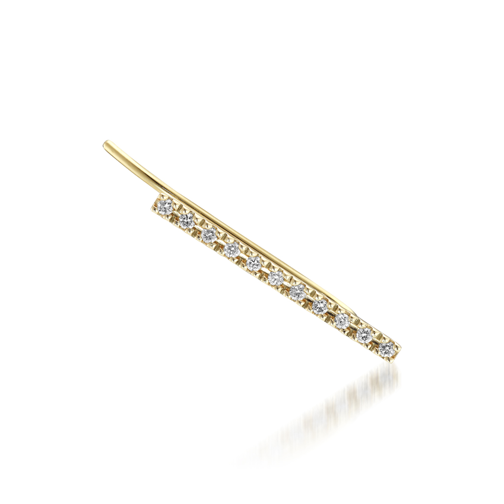 ピアスDIAMOND EAR CLIMBER PIERCED EARRING(2JP0890)｜スター