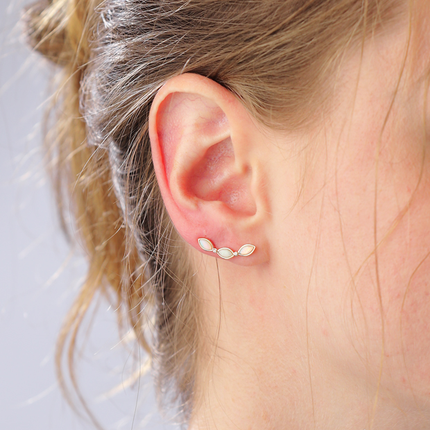 ピアスOPAL EAR CLIMBER PIERCED EARRING(2JP0875)｜スタージュエリー ...