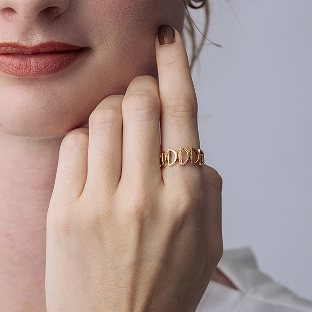 スタージュエリー⭐︎K18 CRAFTED RING DIAMOND FALL RING(2ZR1603)K18 リング｜スタージュエリー公式