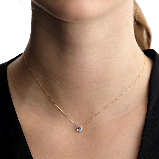 ネックレスPOWER ON THE MOON BLUE TOPAZ NECKLACE(S)(2ZN2388 ...