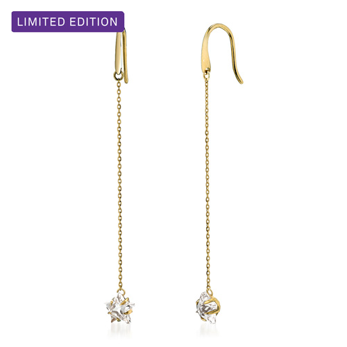 80周年限定商品】CLEAR STAR PIERCED EARRINGS (YG/L)(2JP1166)K10