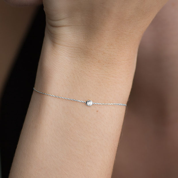 ブレスレットMOON SETTING DIAMOND BRACELET(2ZU0555)｜スター 