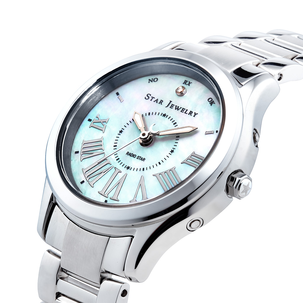 美品⭐︎スタージュエリー⭐︎エコ　ソーラー腕時計　1Pダイヤ⭐︎ブレスレットウォッチ 腕時計(アナログ) 日本専門店