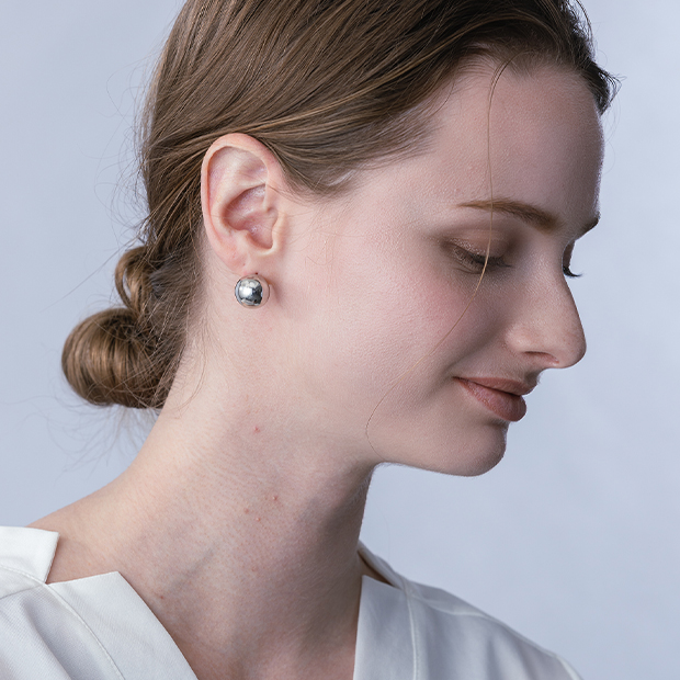 BALL & BALL PIERCED EARRING(片耳用)(2SP0908)SV925 ピアス
