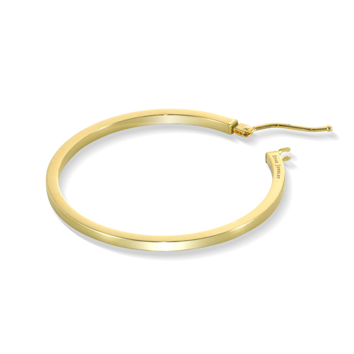 HOOP PIERCED EARRING(3.3cm/片耳用)(2GP0931)K18ピアス｜スター