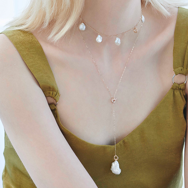 ネックレスLIQUID PEARL CHOKER(2JN7372)STAR JEWELRY GIRL (スター