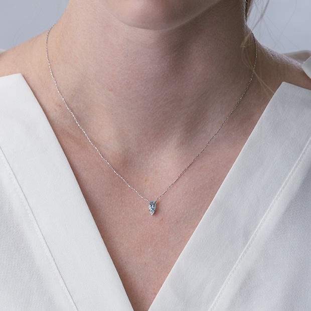 AQUAMARINE NECKLACE(2XN0479)Pt950 ネックレス｜スタージュエリー公式
