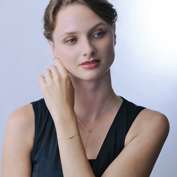 SMILING MOON BRACELET(2JU0385)K10 ブレスレット｜スター