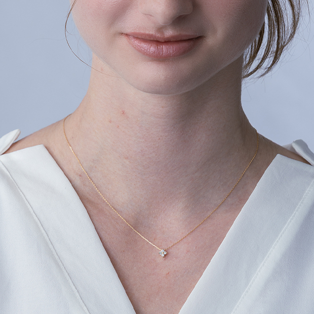 BRIGHTEST STAR DIAMOND NECKLACE(S)(2ZN2149)K18 ネックレス｜スター
