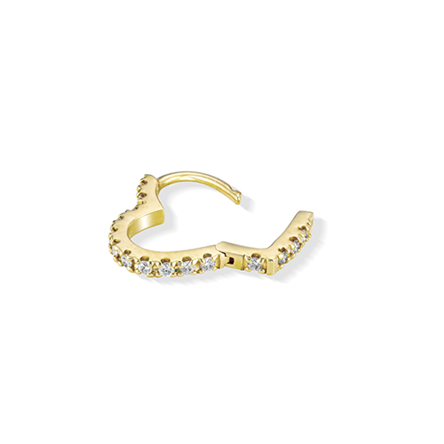 DIAMOND CLICK HOOP PIERCE(片耳用)(2ZP1628)K18 ピアス｜スタージュエリー公式オンラインストア