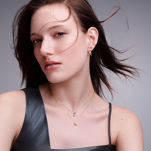 スタージュエリー　K18 イヤーカフ　DIAMOND EAR CUFF(S) DIAMOND EAR CUFF(片耳用)(2ZE0316)K18 イヤーカフ｜スター