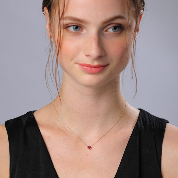 ネックレスMYSTERIOUS HEART RUBY & DIAMOND NECKLACE(1ZN1037 ネックレスMYSTERIOUS HEART RUBY & DIAMOND NECKLACE(1ZN1037