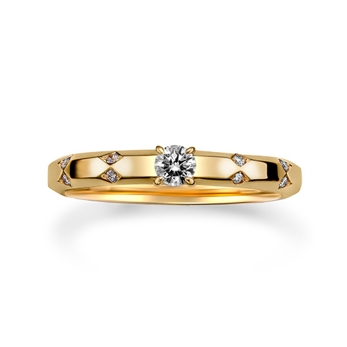 Radiance」MARRIAGE RING(2PR0787)K18 マリッジリング｜スター 