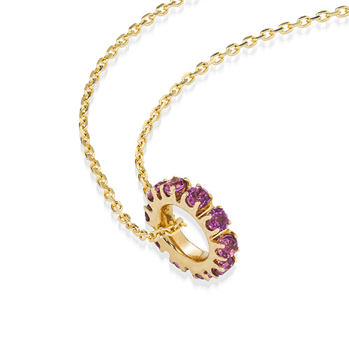 専用 フリルカービング チャーム MY STAR CHARM GARNET(1月)(2JC0040)K10 ベビー｜スター