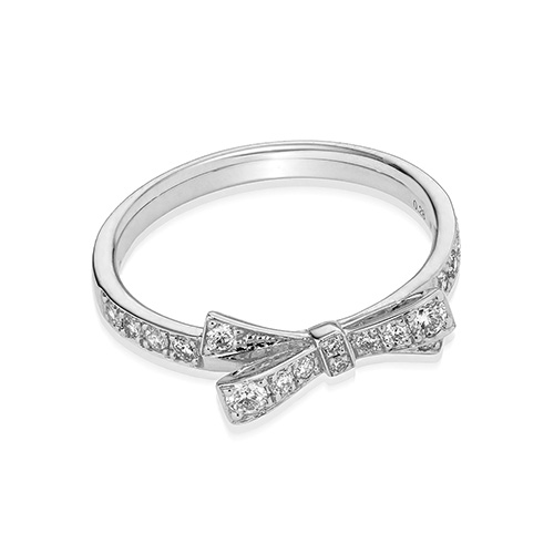 DIAMOND BOW RING(1XR0603)Pt950 リング｜スタージュエリー公式