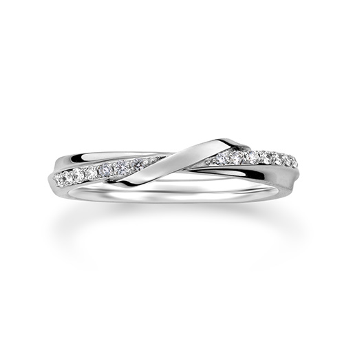 Bowline」 MARRIAGE RING(2PR0796)Pt950 マリッジリング｜スター