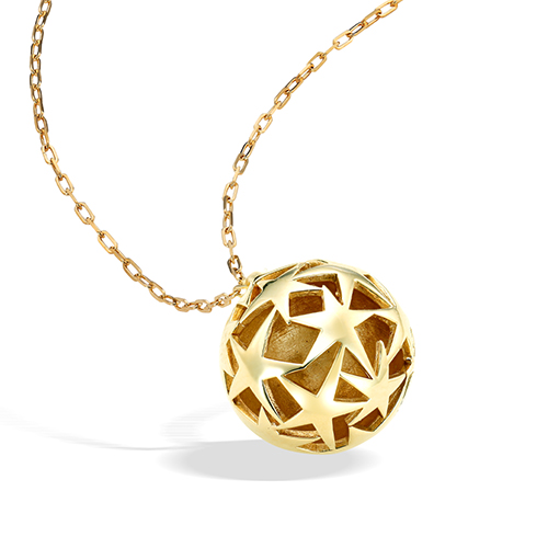 男性に人気！ PLANET BALL ネックレス｜スター NECKLACE(2JN0990)K10 アクセサリー