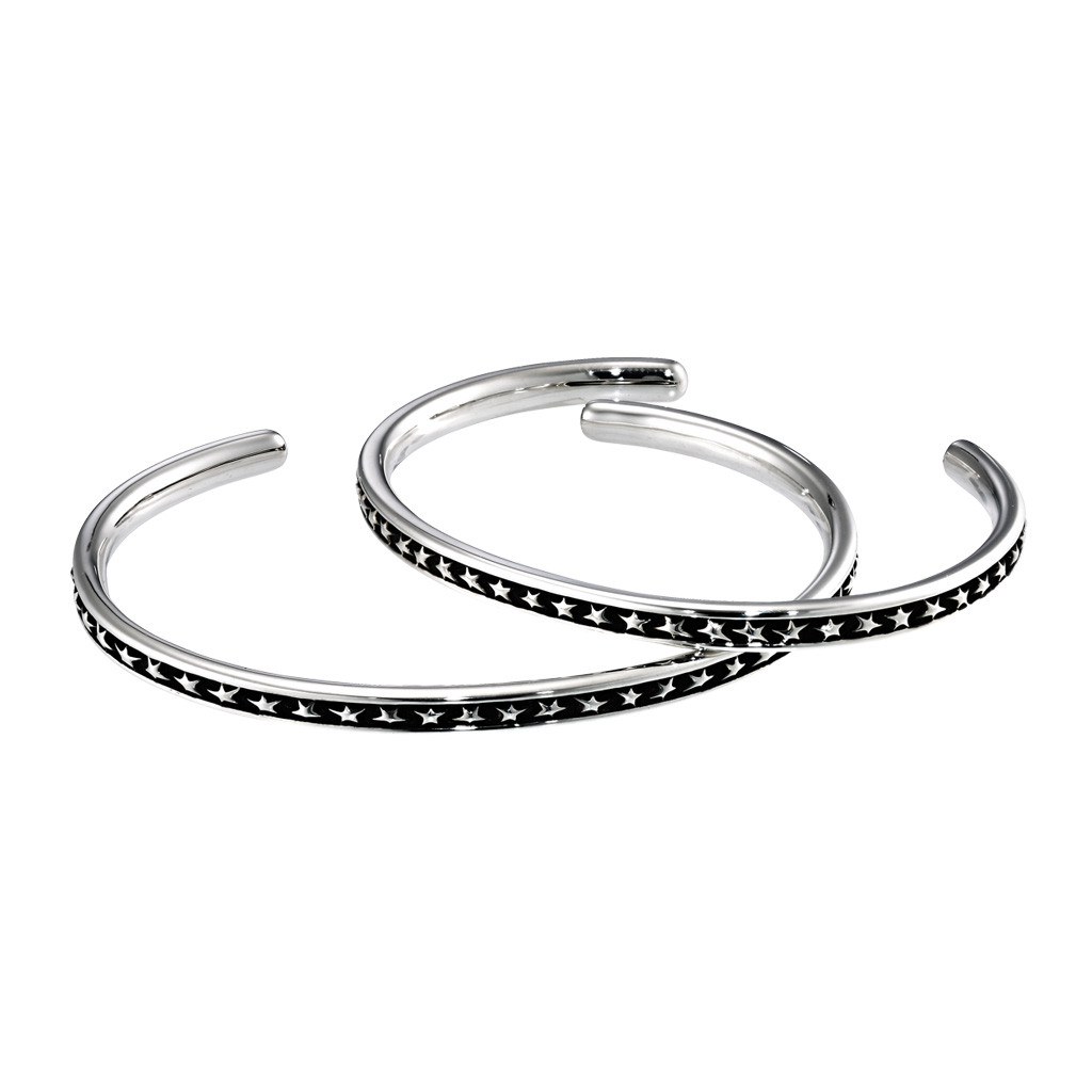 ブレスレットOXIDIZED SILVER STAR BANGLE(S)(2SU0904)｜スター ...