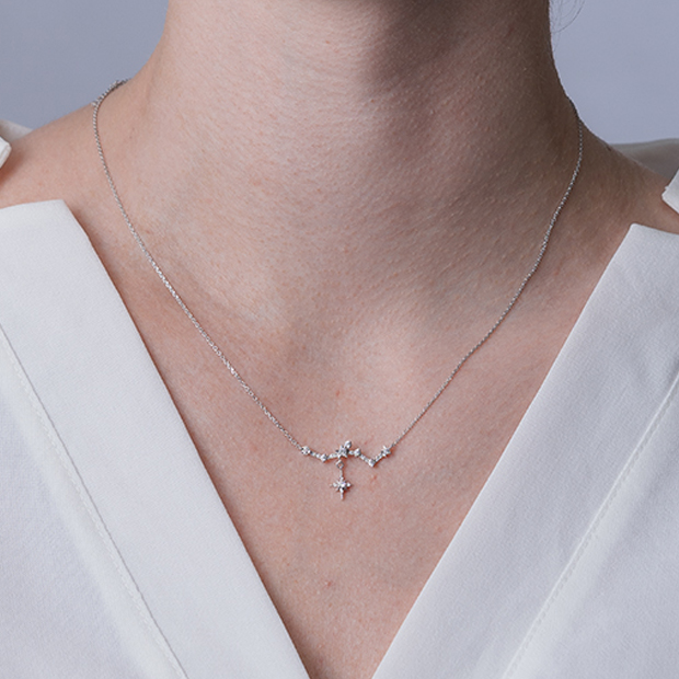 スタージュエリー K18 ネックレス CONSTELLATION DIAMOND CONSTELLATION NECKLACE(2ZN2451)K18 ネックレス｜スター