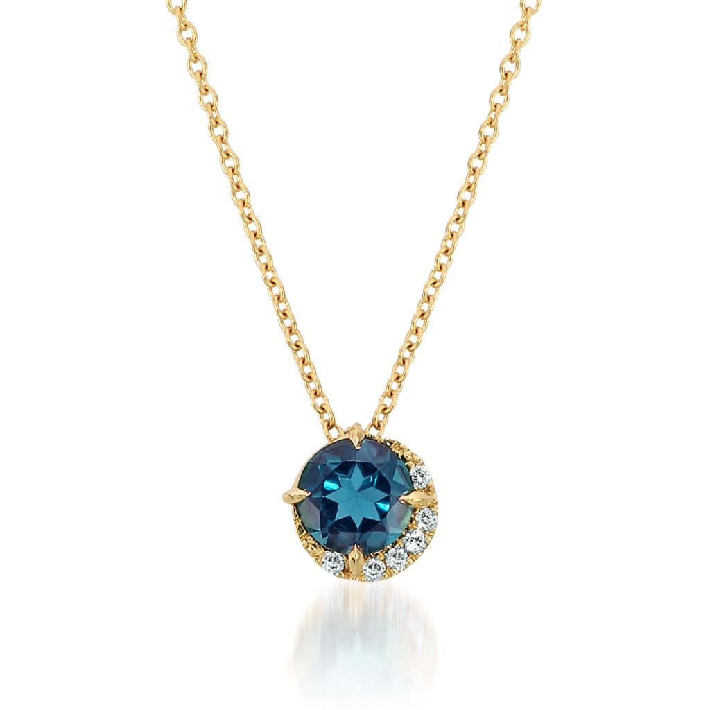 ネックレスPOWER ON THE MOON BLUE TOPAZ NECKLACE(2ZN2336)｜スター ...