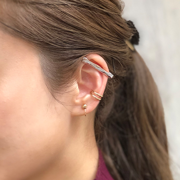 SILVER BAR EAR CUFF(2SE7020)STAR JEWELRY GIRL (スタージュエリ