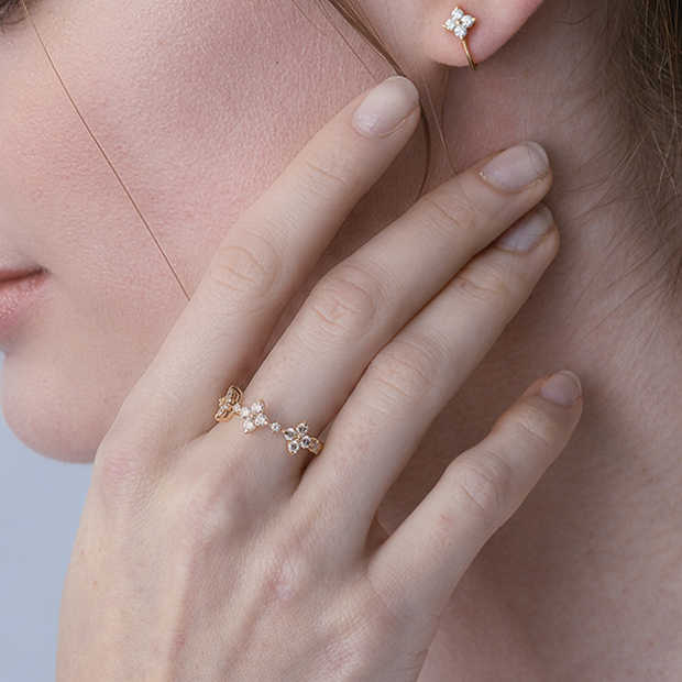 スタージュエリー　ダイヤ　リング　7号　K18 BRIGHTEST STAR BRIGHTEST STAR DIAMOND RING(2ZR1484)K18 リング｜スター