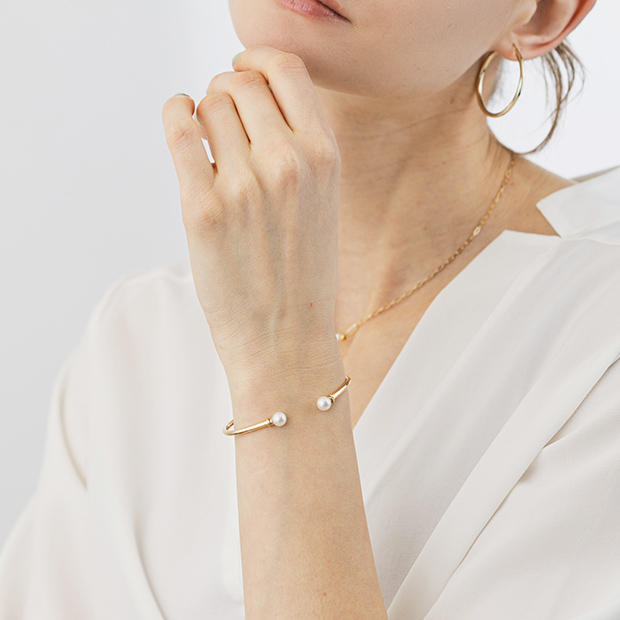 FLEX BANGLE (パール)(2JU0394)K10 バングル｜スタージュエリー公式