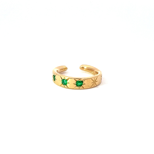 EMERALD CELESTIAL EAR CUFF(片耳用)(2ZE0311)K18 イヤーカフ