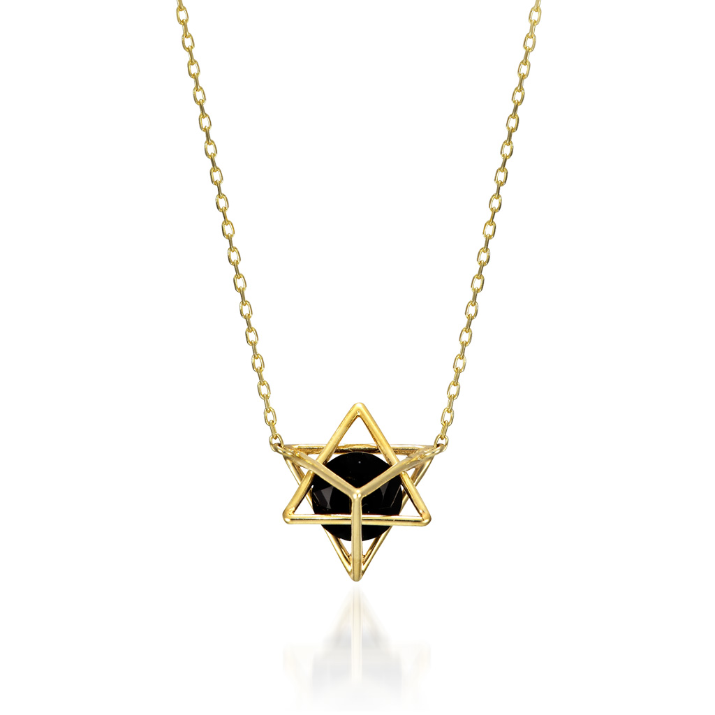 GIRL'S STAR NECKLACE ONYX(2JN7250)STAR JEWELRY GIRL (スター