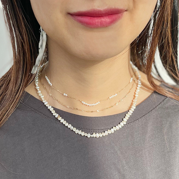 スタージュエリー STAR JEWELRY K10 パール ネックレス