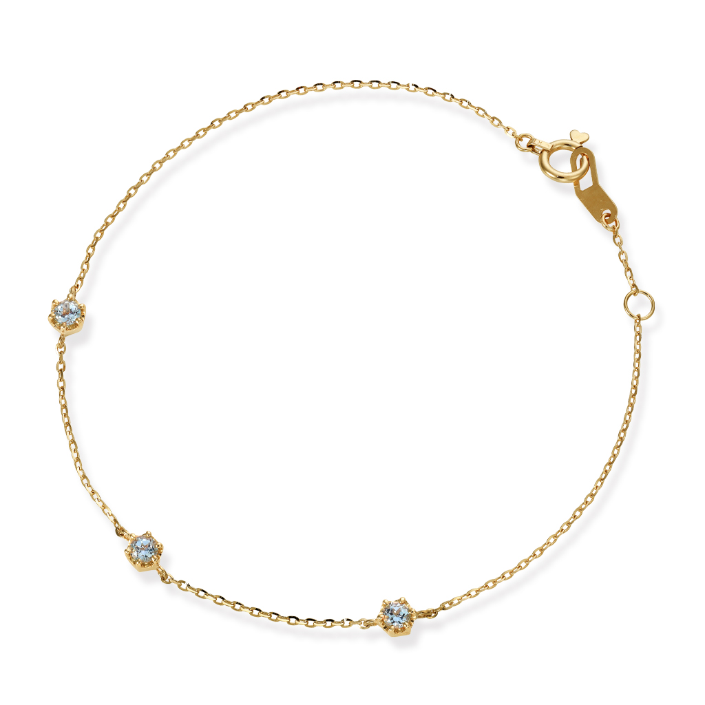 ブレスレットBLUE TOPAZ TEXTURE BRACELET(2JU7156)STAR JEWELRY GIRL 