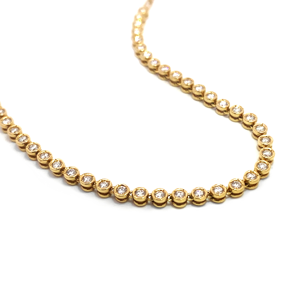 DIAMOND LINK NECKLACE(1ZN1146)K18 ネックレス｜スター