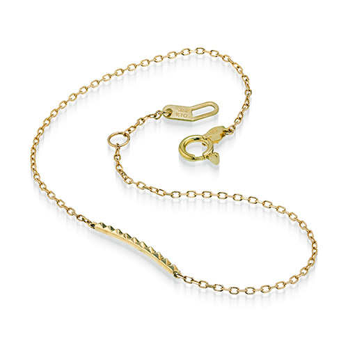 SPARKLE TEXTURE BRACELET(2JU0391)K10 ブレスレット｜スター