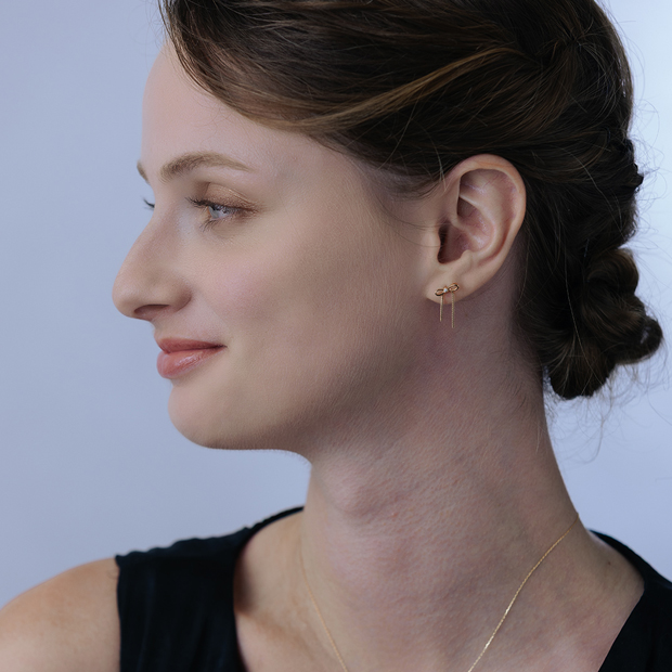 Winter限定】INFINITY BOW PIERCED EARRINGS(YG)(2JP1109)K10 ピアス