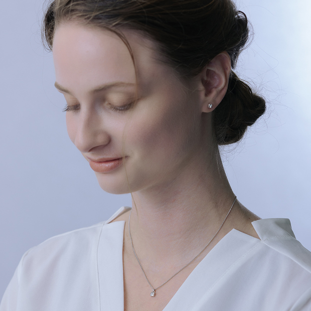 DIAMOND ASTERISK NECKLACE(SQUARE)(2SN1682)SV925 ネックレス｜スター