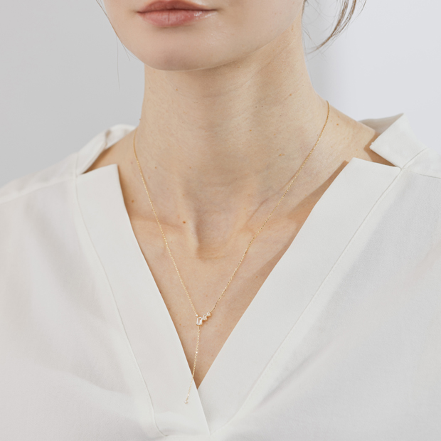 ハリネズミ　K10 ネックレス GLIMMER CLUSTER NECKLACE(2JN1179)K10 ネックレス｜スタージュエリー