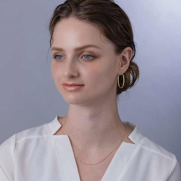 スタージュエリー　オパールピアス　K18 OVAL HOOP PIERCED EARRING(L/片耳用)(2GP0945)K18 ピアス｜スター