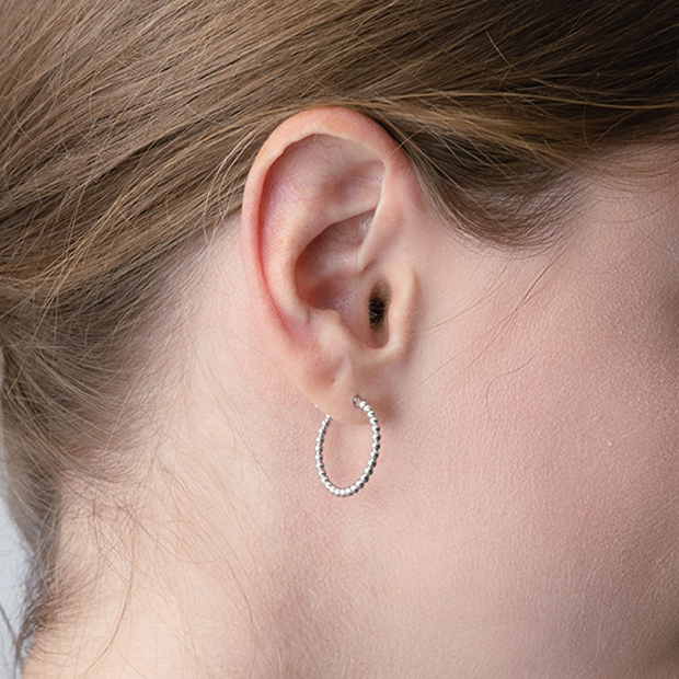 スタージュエリー ボールフープ ピアス 片耳用② BALL HOOP PIERCED EARRING(2.1cm/片耳用)(2JP1047)K10 ピアス