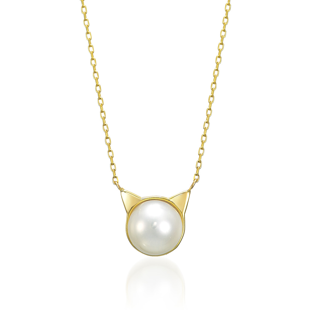 PEARL CAT NECKLACE(2JN7209)STAR JEWELRY GIRL (スタージュエリ 